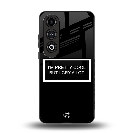 i'm pretty cool black edition back phone cover | glass case for oneplus nord ce 4