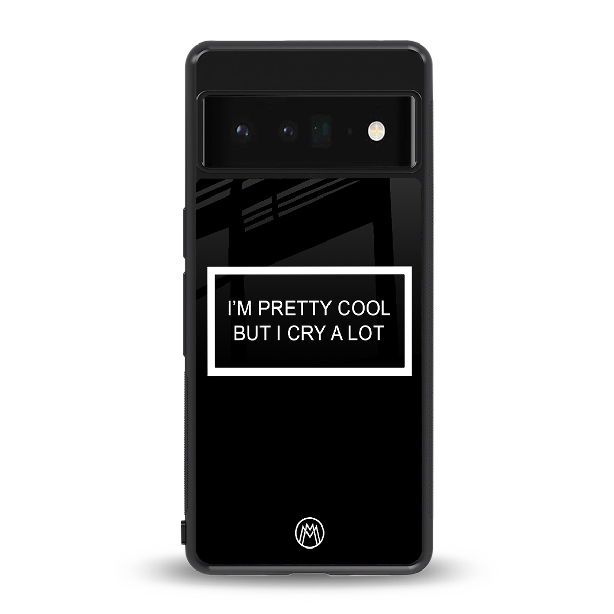 i'm pretty cool black edition back phone cover | glass case for google pixel 6 pro