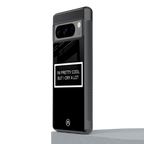 i'm pretty cool black edition back phone cover | glass case for google pixel 8 pro