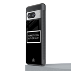i'm pretty cool black edition back phone cover | glass case for Google Pixel 8