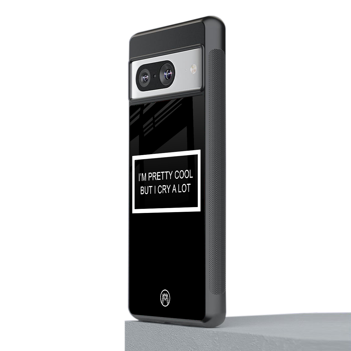 i'm pretty cool black edition back phone cover | glass case for Google Pixel 8