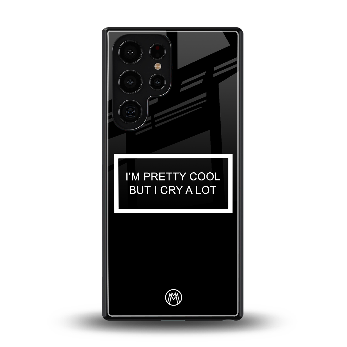 i'm pretty cool black edition back phone cover | glass case for samsung galaxy s25 ultra