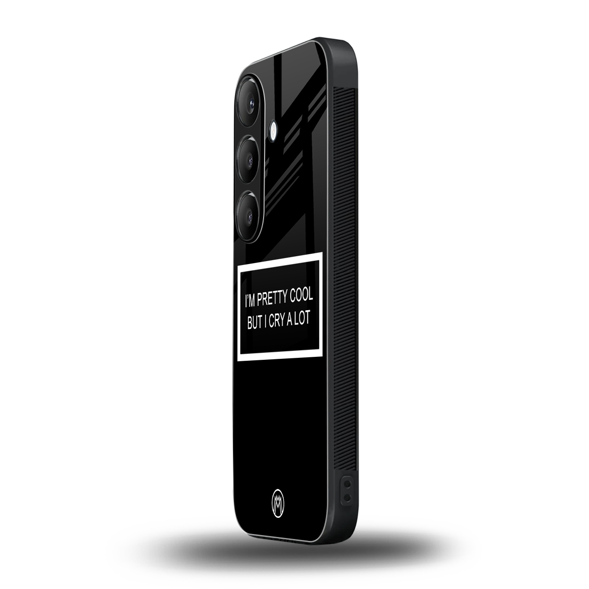 i'm pretty cool black edition back phone cover | glass case for samsung galaxy s24 plus