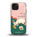 i'm sick of everything back phone cover | glass case for iphone 13 mini
