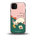 i'm sick of everything back phone cover | glass case for iphone 15 plus