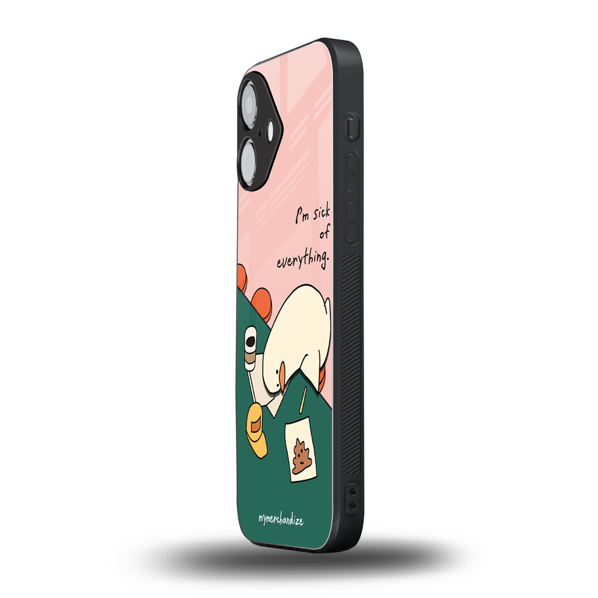i'm sick of everything back phone cover | glass case for iphone 16