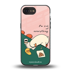 i'm sick of everything back phone cover | glass case for iphone 16e