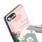 i'm sick of everything back phone cover | glass case for iphone 16e