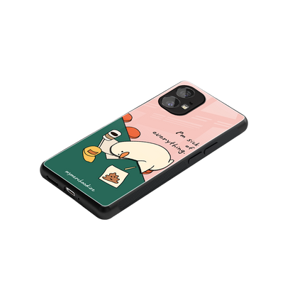 i'm sick of everything back phone cover | glass case for nothing phone 1
