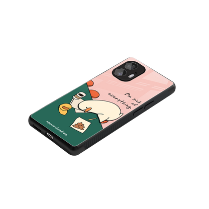 i'm sick of everything back phone cover | glass case for nothing phone 2