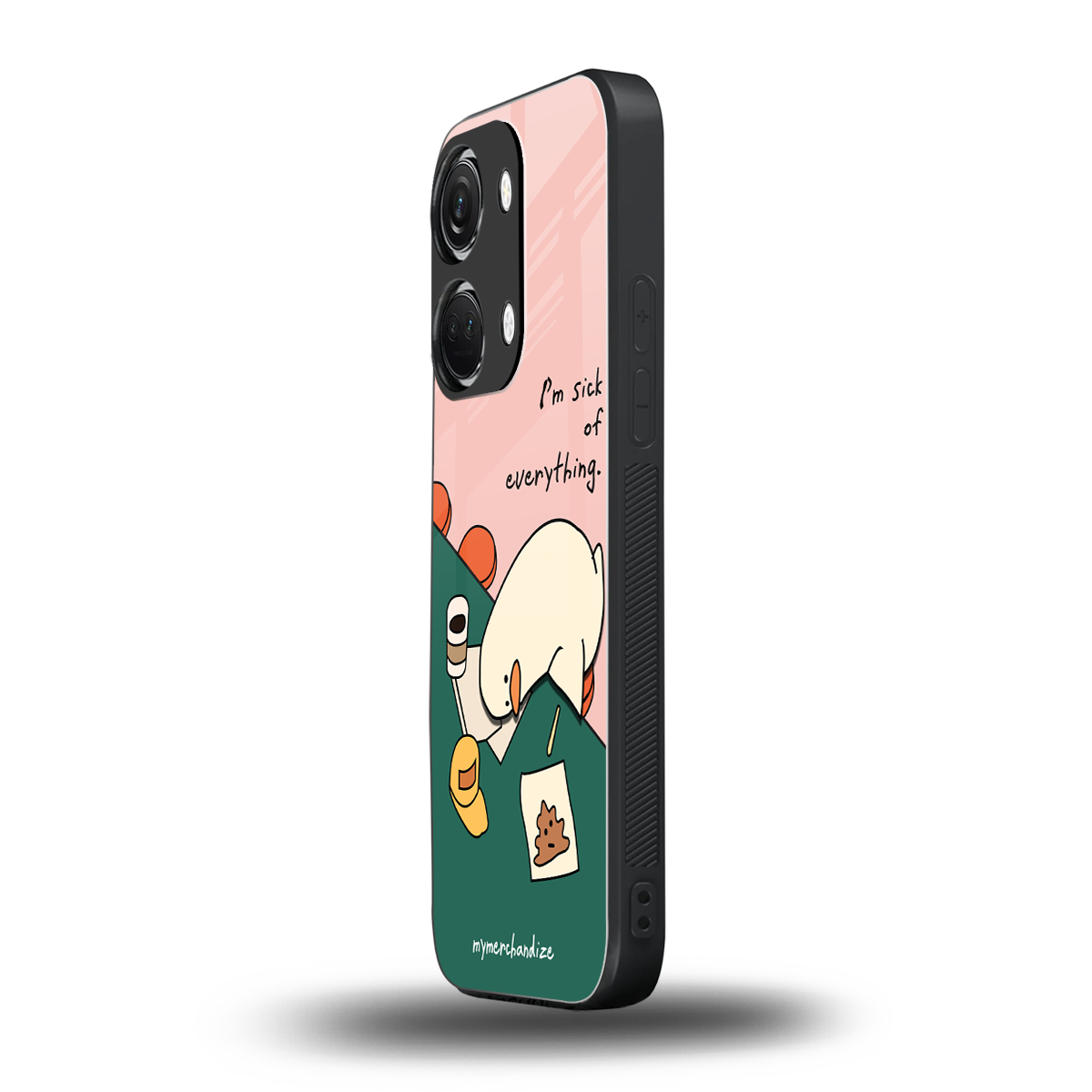 i'm sick of everything back phone cover | glass case for oneplus nord 3