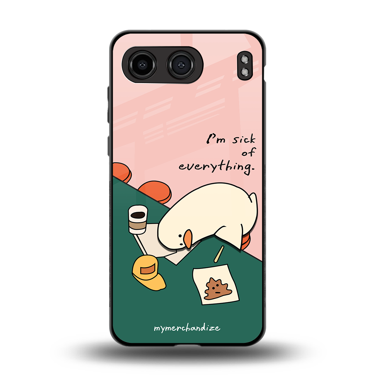 i'm sick of everything back phone cover | glass case for oneplus nord 4