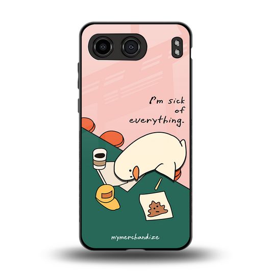 i'm sick of everything back phone cover | glass case for oneplus nord 4