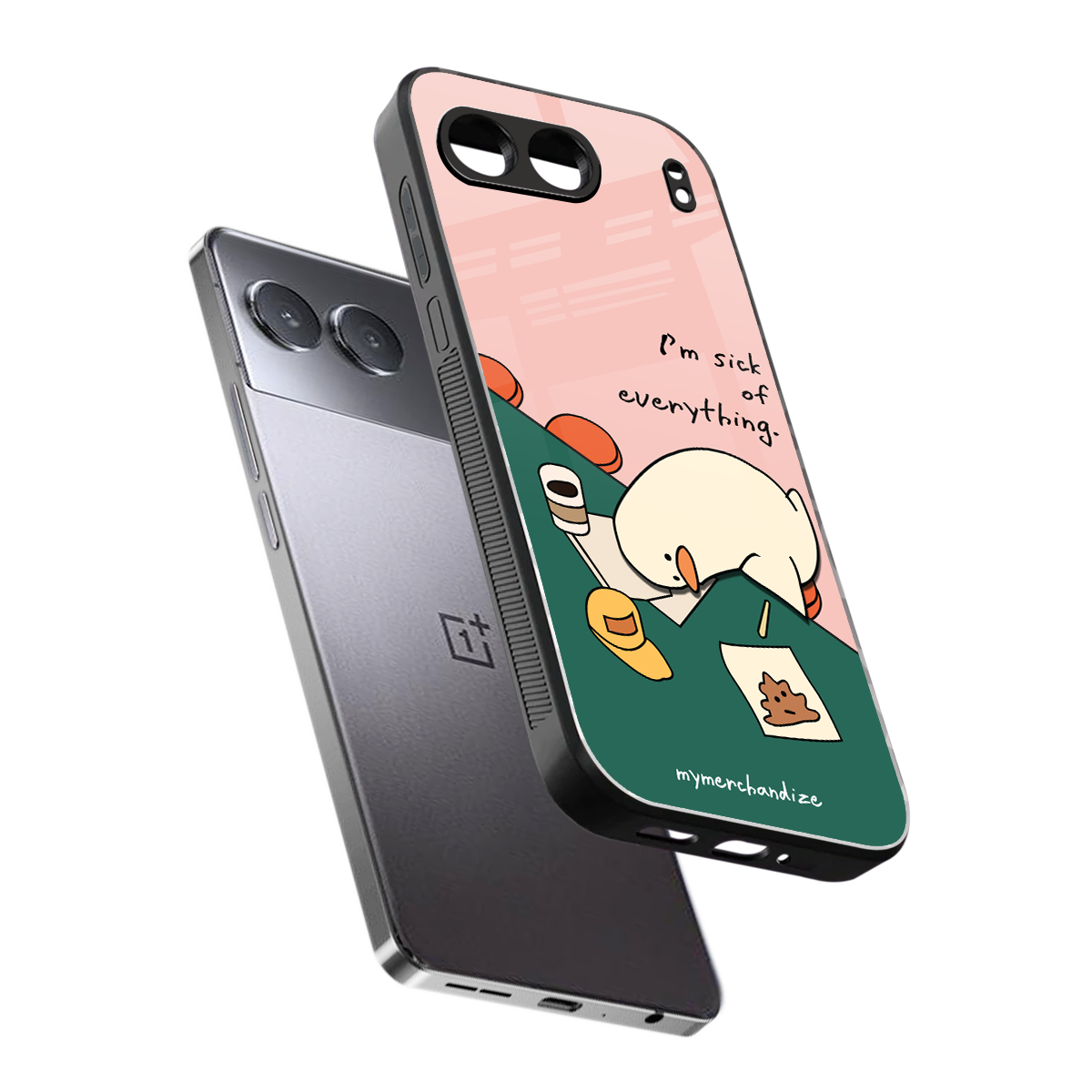 i'm sick of everything back phone cover | glass case for oneplus nord 4
