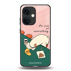 i'm sick of everything back phone cover | glass case for oneplus nord ce 3