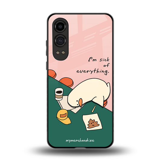 i'm sick of everything back phone cover | glass case for oneplus nord ce 4 lite