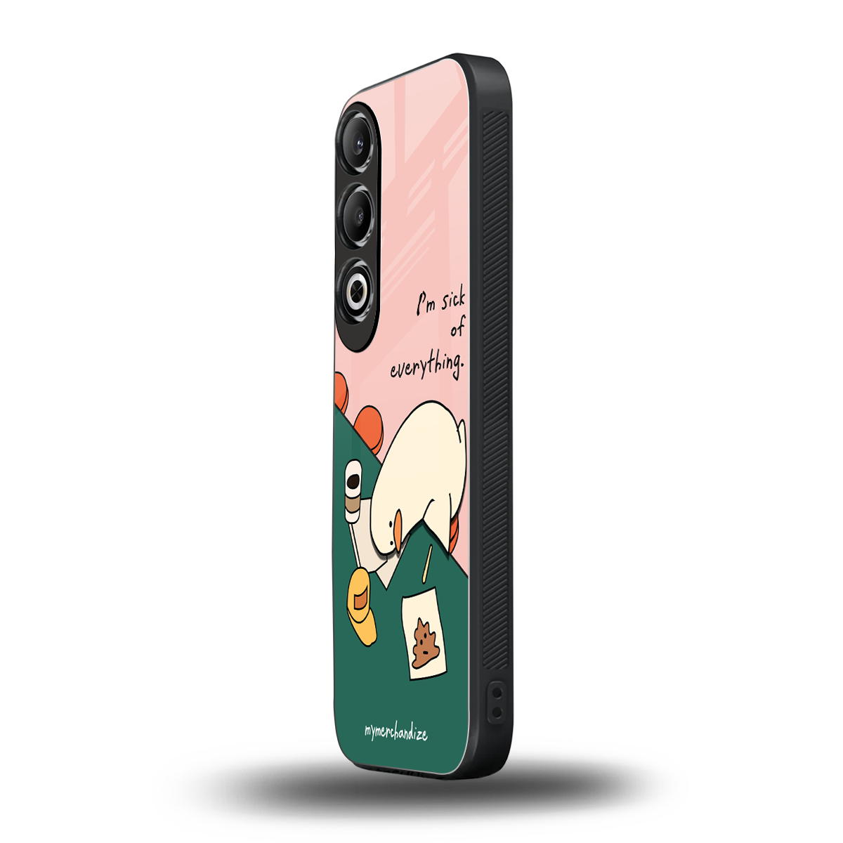 i'm sick of everything back phone cover | glass case for oneplus nord ce 4