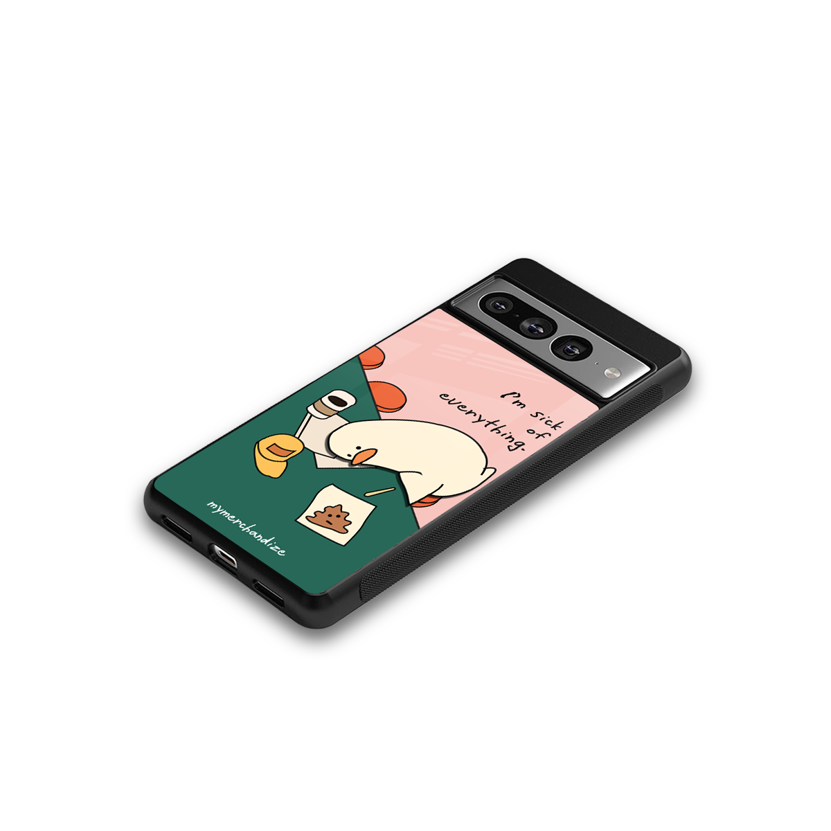 i'm sick of everything back phone cover | glass case for google pixel 7 pro