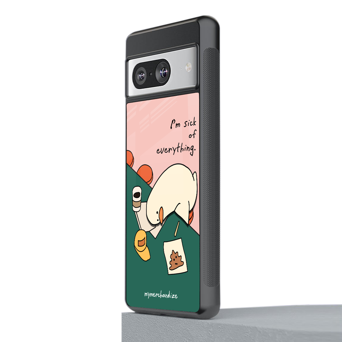 i'm sick of everything back phone cover | glass case for Google Pixel 8