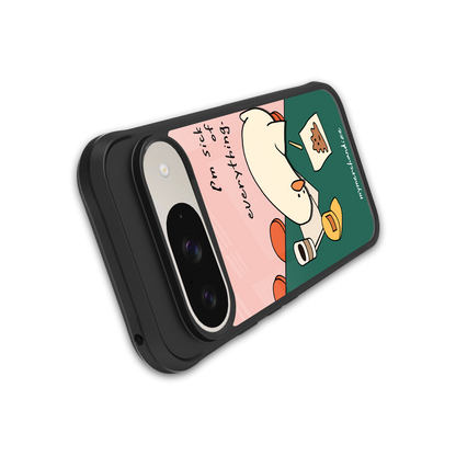 i'm sick of everything back phone cover | glass case for google pixel 9