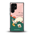 i'm sick of everything back phone cover | glass case for samsung galaxy s23 ultra