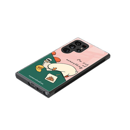 i'm sick of everything back phone cover | glass case for samsung galaxy s23 ultra