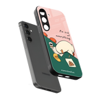i'm sick of everything back phone cover | glass case for samsung galaxy s24 plus
