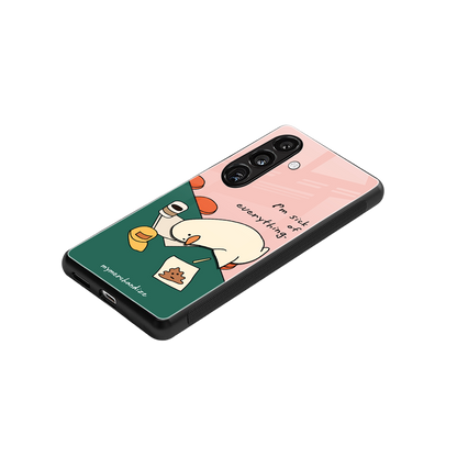 i'm sick of everything back phone cover | glass case for samsung galaxy s24 fe