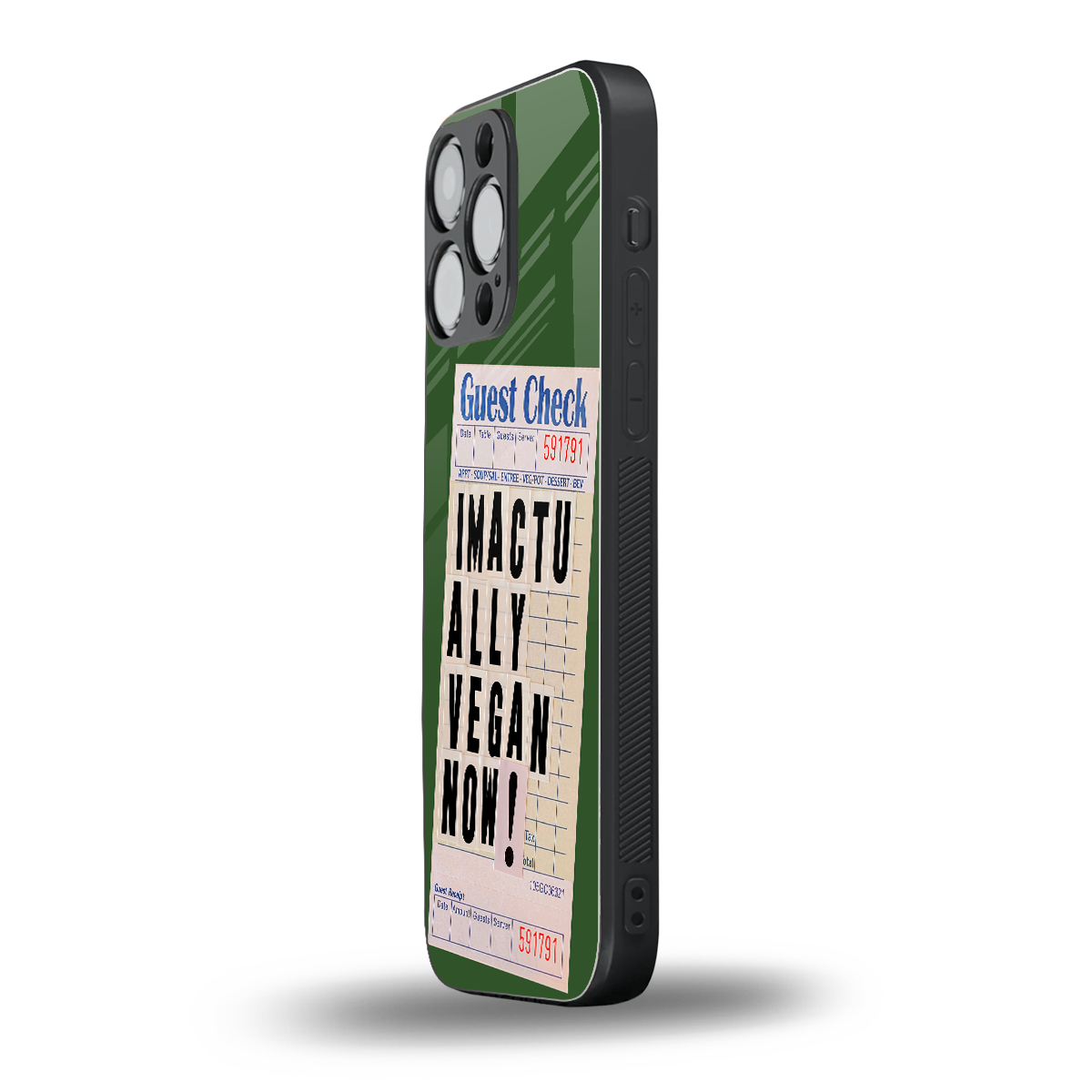 i'm vegan back phone cover | glass case for iphone 13 pro max