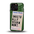 i'm vegan back phone cover | glass case for iphone 13 pro