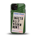 i'm vegan back phone cover | glass case for iphone 13