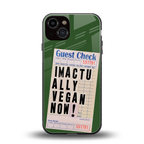 i'm vegan back phone cover | glass case for iphone 13