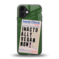 i'm vegan back phone cover | glass case for iphone 16