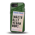 i'm vegan back phone cover | glass case for iphone 16e