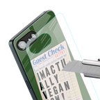 i'm vegan back phone cover | glass case for iphone 16e