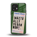 i'm vegan back phone cover | glass case for nothing phone 2