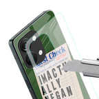 i'm vegan back phone cover | glass case for oneplus nord 3