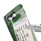 i'm vegan back phone cover | glass case for oneplus nord 4