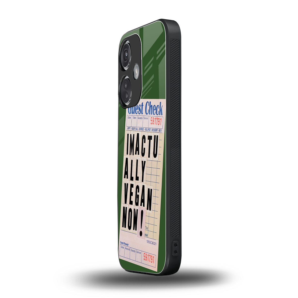 i'm vegan back phone cover | glass case for oneplus nord ce 3