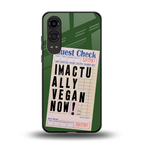 i'm vegan back phone cover | glass case for oneplus nord ce 4 lite