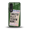 i'm vegan back phone cover | glass case for oneplus nord ce 4