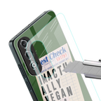 i'm vegan back phone cover | glass case for oneplus nord ce 4