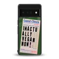 i'm vegan back phone cover | glass case for google pixel 6 pro