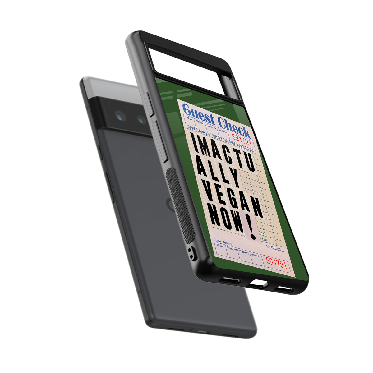 i'm vegan back phone cover | glass case for google pixel 6 pro