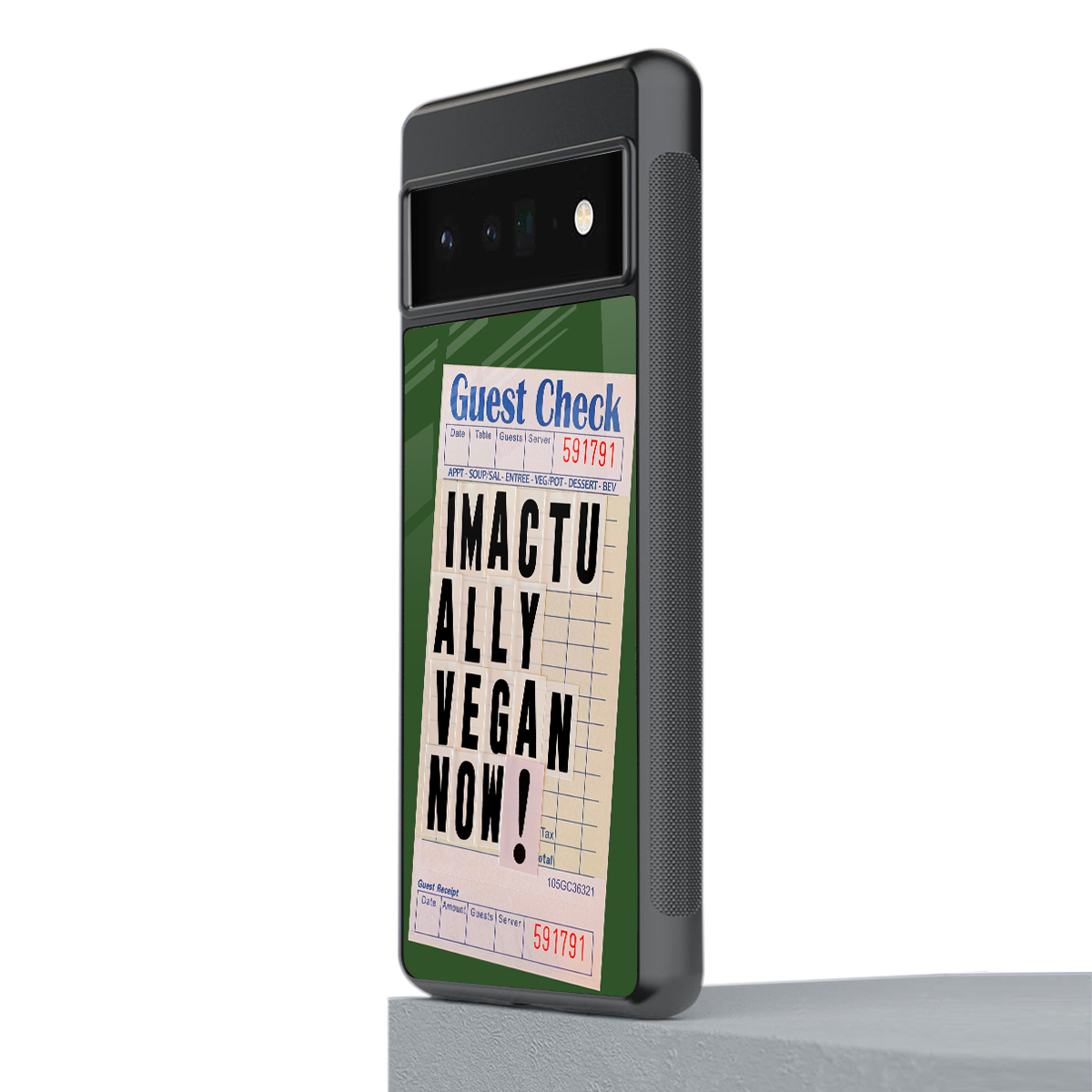 i'm vegan back phone cover | glass case for google pixel 6 pro