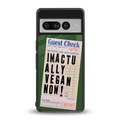 i'm vegan back phone cover | glass case for google pixel 7 pro