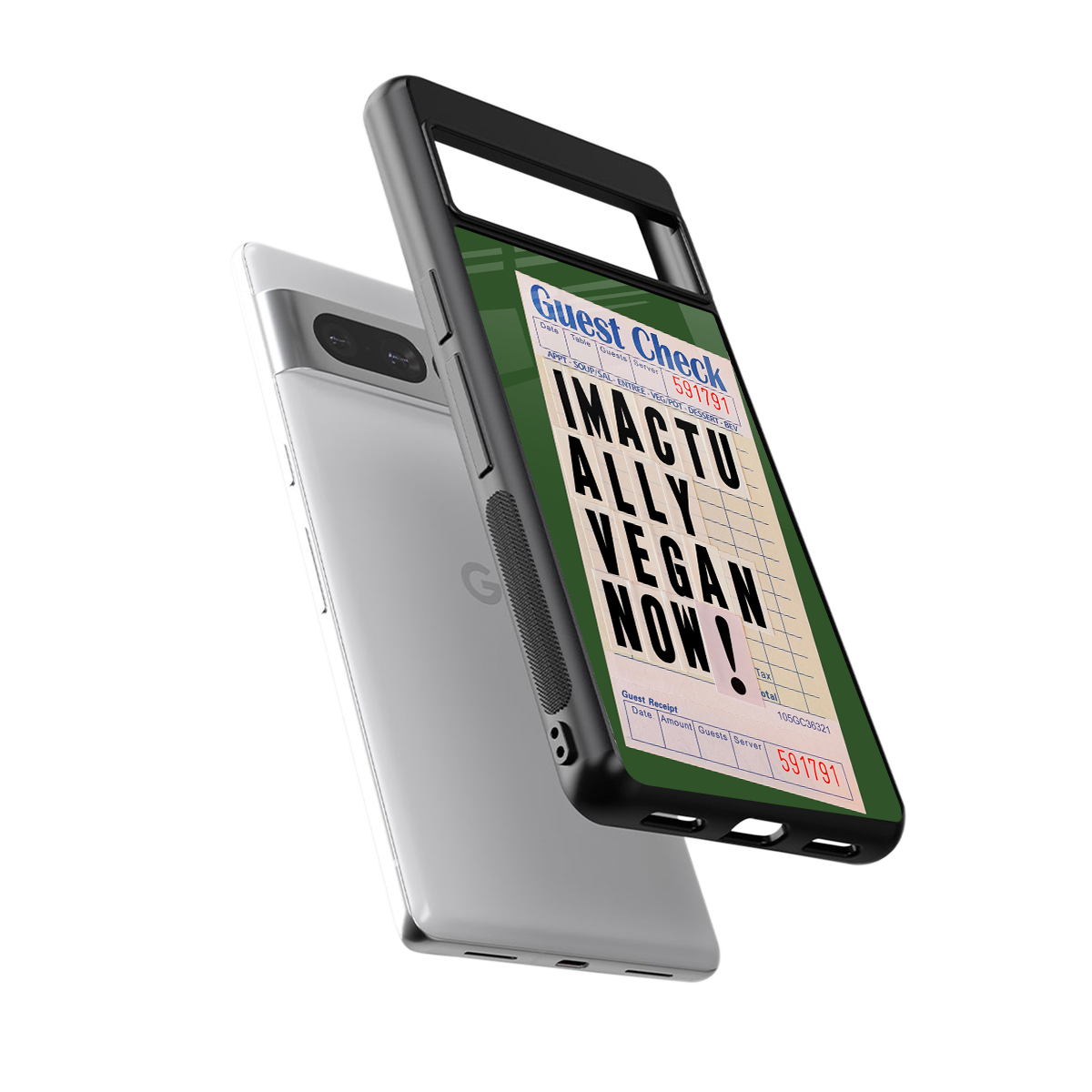 i'm vegan back phone cover | glass case for google pixel 7 pro