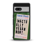 i'm vegan back phone cover | glass case for Google Pixel 7