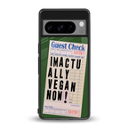 i'm vegan back phone cover | glass case for google pixel 8 pro