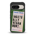 i'm vegan back phone cover | glass case for google pixel 9